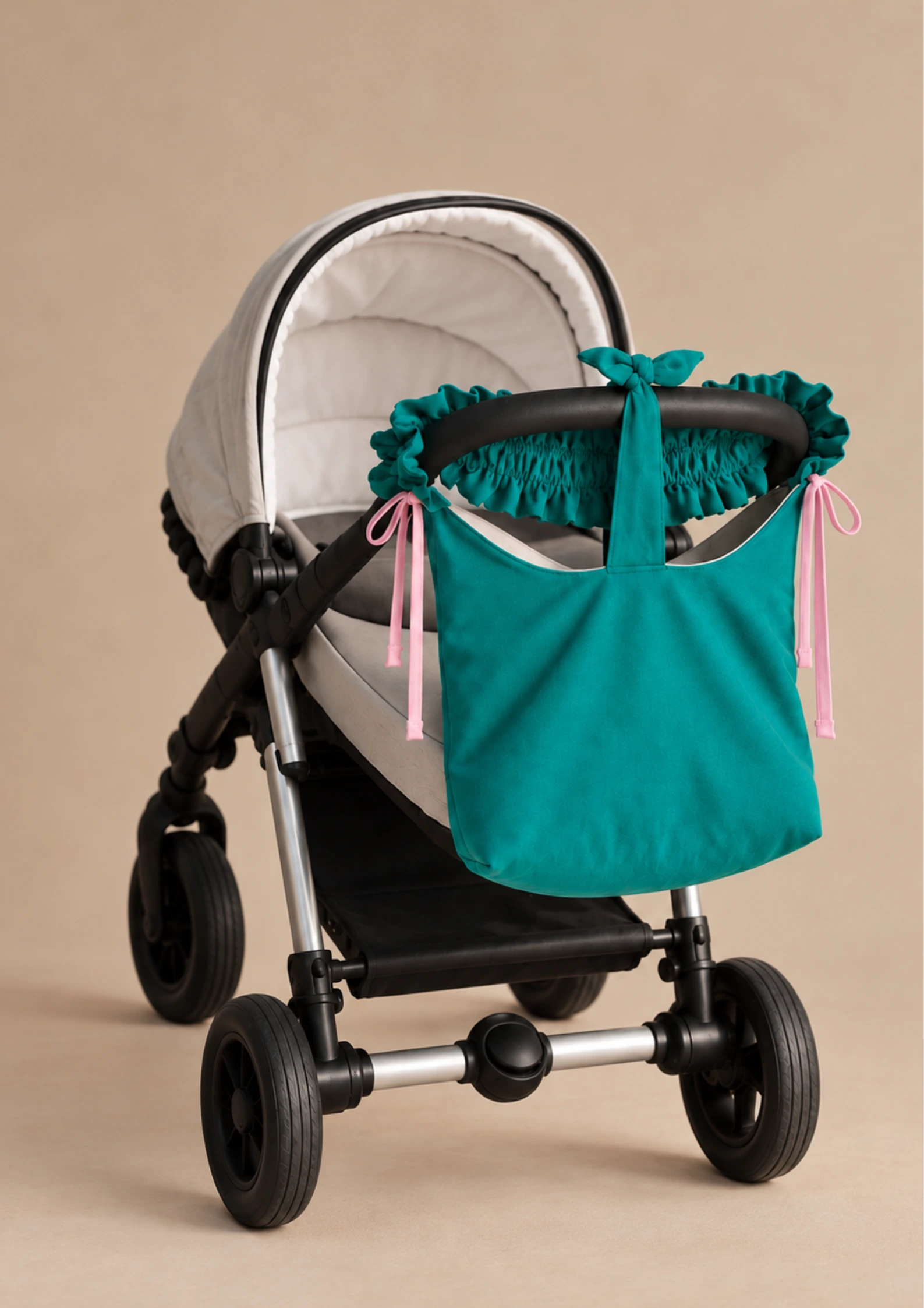 Handmade boho mom bag for baby essentials